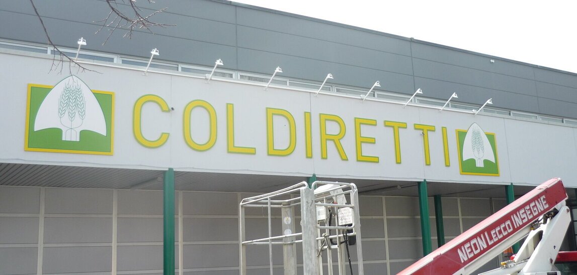 INSEGNE A LETTERE SCATOLATE: Lettere Coldiretti